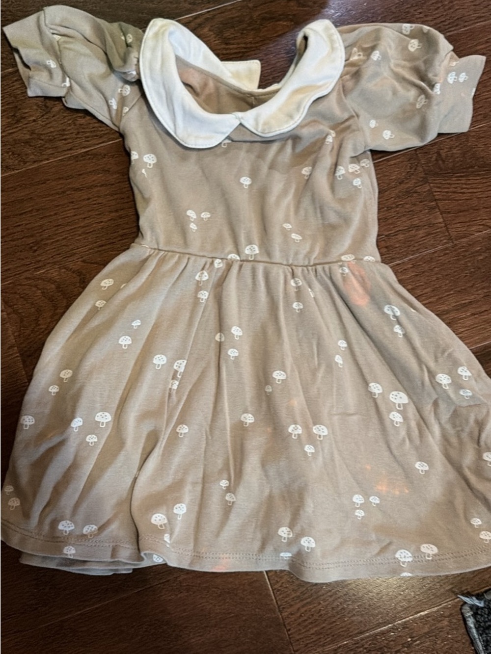 Little & Lively Mushroom dress Peter Pan Collar